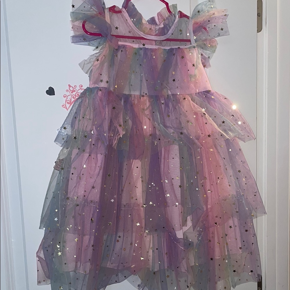 Sparkling Multicolor Starry Kids Costume